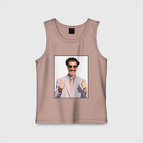 Детская майка Борат Z / Пыльно-розовый – фото 1