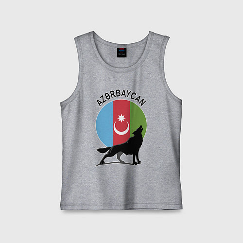 Детская майка Азербайджан / Меланж – фото 1