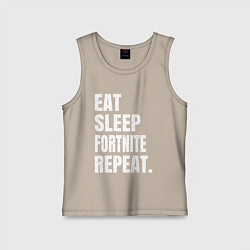 Детская майка EAT SLEEP FORTNITE REPEAT