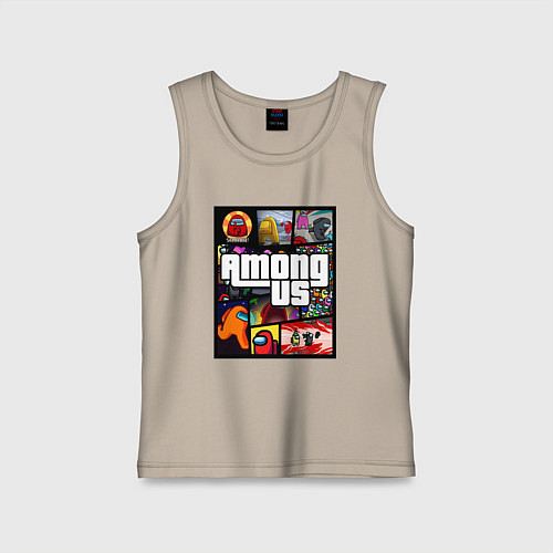 Детская майка AMONG US GTA / Миндальный – фото 1