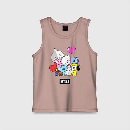 Детская майка BT21 / Пыльно-розовый – фото 1