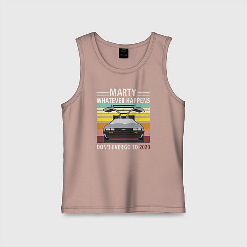 Детская майка Back to the Future / Пыльно-розовый – фото 1