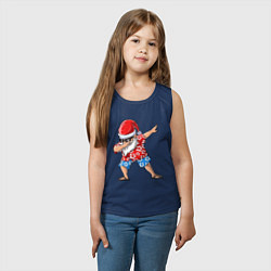 Майка детская хлопок Santa Dab, цвет: тёмно-синий — фото 2