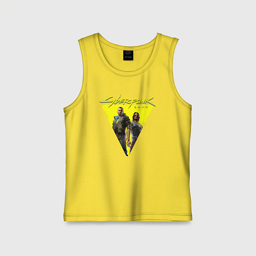 Детская майка Cyberpunk 2077 / Желтый – фото 1