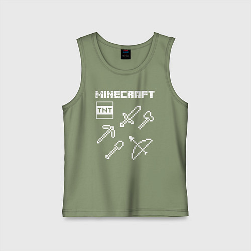 Детская майка Minecraft / Авокадо – фото 1