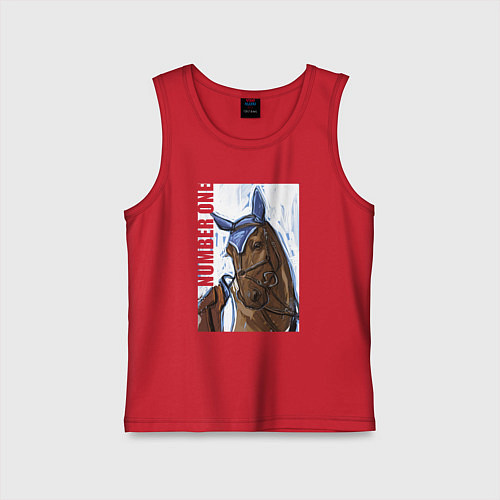 Детская майка Number one / Красный – фото 1