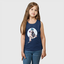 Майка детская хлопок Син Цю, цвет: тёмно-синий — фото 2