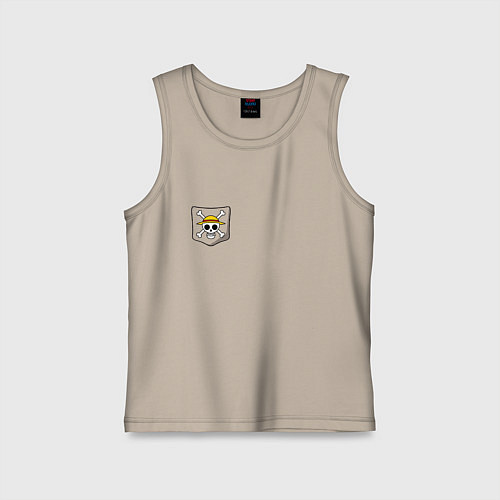 Детская майка One piece / Миндальный – фото 1