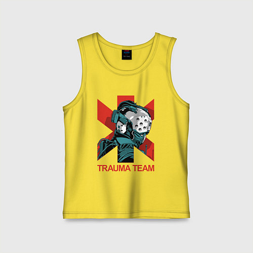 Детская майка TRAUMA TEAM Cyberpunk 2077 / Желтый – фото 1