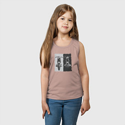 Майка детская хлопок Мотоцикл ретро, цвет: пыльно-розовый — фото 2