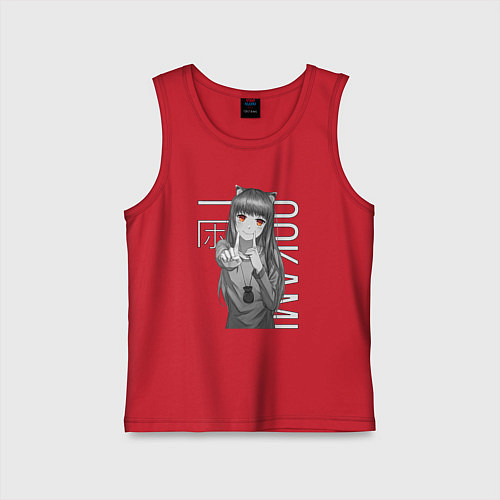 Детская майка Волчица и пряности / Красный – фото 1