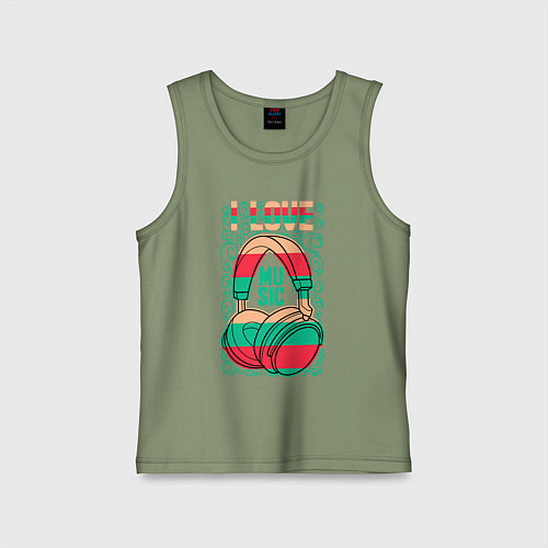 Детская майка Музыка это моя жизнь / Авокадо – фото 1