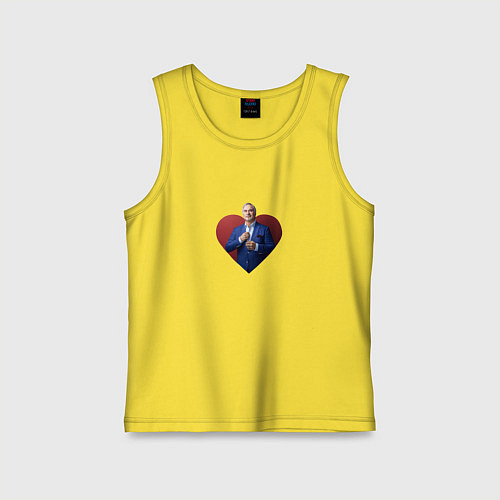 Детская майка Сердце Меладзе / Желтый – фото 1