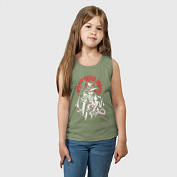 Майка детская хлопок Хеллсинг, Алукард, цвет: авокадо — фото 2