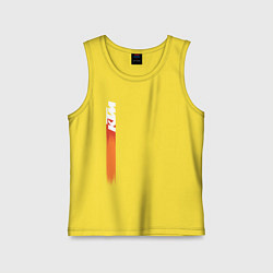 Майка детская хлопок KTM КТМ Z, цвет: желтый