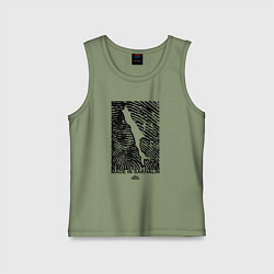 Майка детская хлопок Made in Sakhalin, цвет: авокадо