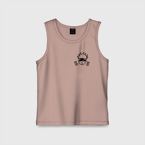 Детская майка Магическая Битва / Пыльно-розовый – фото 1