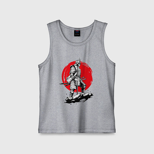 Детская майка Воин-самурай / Меланж – фото 1