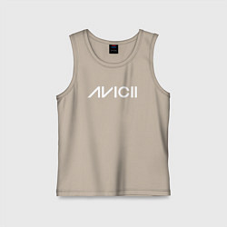 Майка детская хлопок AVICII, цвет: миндальный
