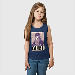 Майка детская хлопок Yuri, цвет: тёмно-синий — фото 2