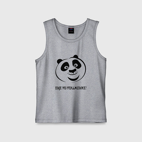 Детская майка ПАНДА ПО / Меланж – фото 1