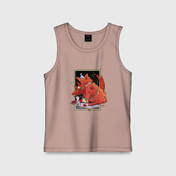 Майка детская хлопок Маленький Загрей, цвет: пыльно-розовый