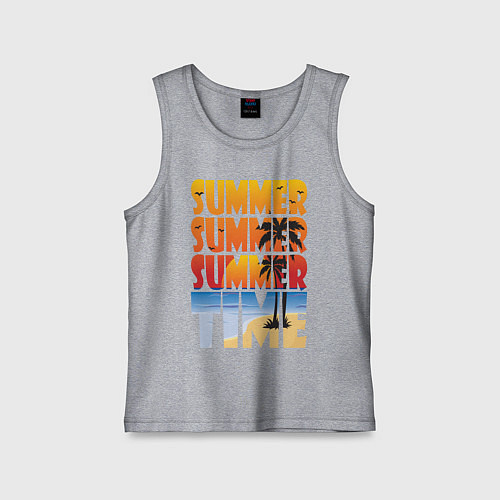 Детская майка SUMMER TIME / Меланж – фото 1