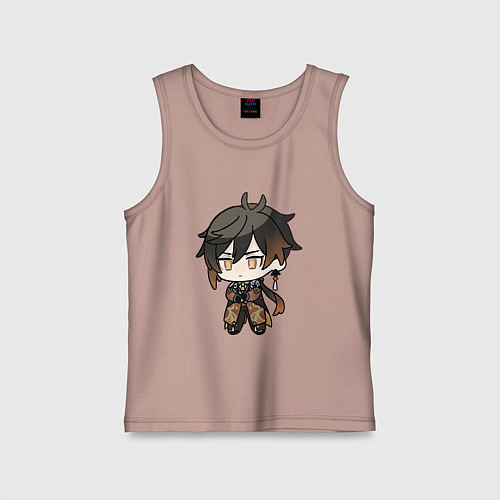 Детская майка Чиби Чжун Ли / Пыльно-розовый – фото 1