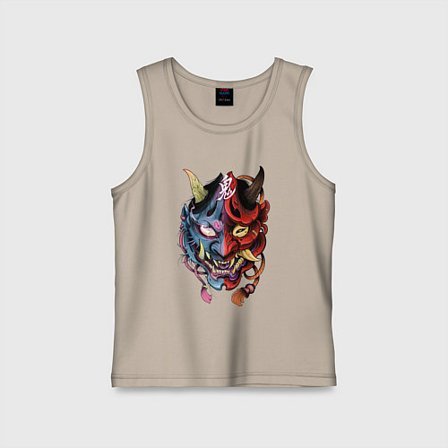 Детская майка Два лица / Миндальный – фото 1