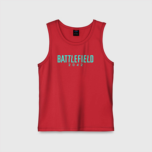 Детская майка Battlefield 2042 logo / Красный – фото 1