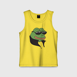 Майка детская хлопок Лягушонок Пепе, цвет: желтый