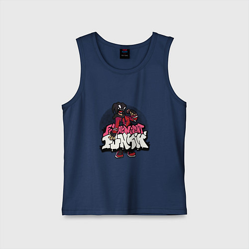 Детская майка Friday Night Funkin A G O T I / Тёмно-синий – фото 1