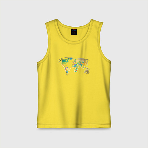 Детская майка World Cat / Желтый – фото 1