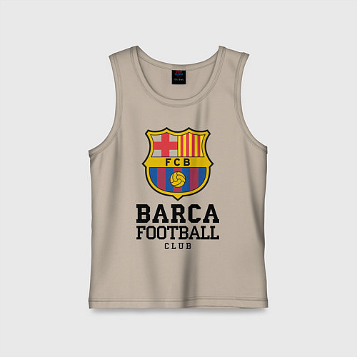 Детская майка Barcelona Football Club / Миндальный – фото 1