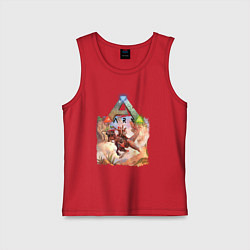 Майка детская хлопок Ark Survival АРК СУРВИВАЛ Z, цвет: красный