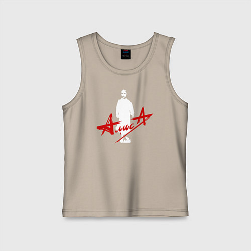 Детская майка Группа АЛИСА - Дискография / Миндальный – фото 1