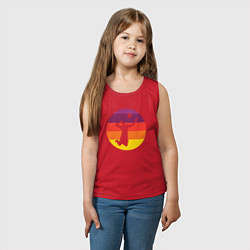 Майка детская хлопок Мой волейбол, цвет: красный — фото 2