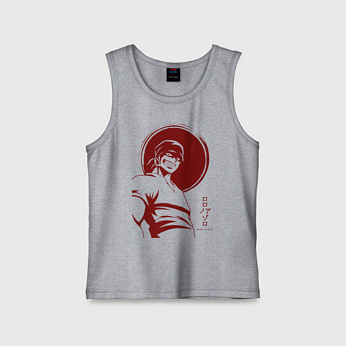 Детская майка Ророноа Зоро One Piece / Меланж – фото 1