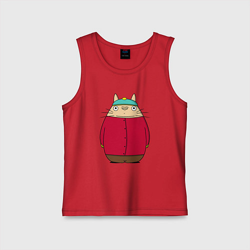 Детская майка Totoro Cartman / Красный – фото 1