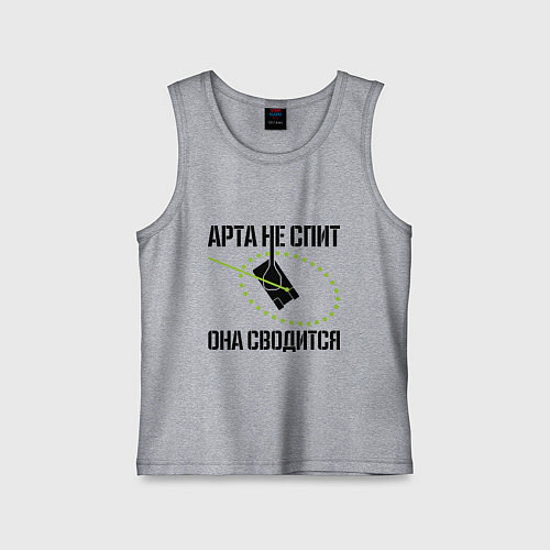 Детская майка Арта в работе / Меланж – фото 1