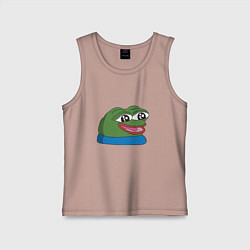 Майка детская хлопок Pepe happy Пепе хеппи, цвет: пыльно-розовый