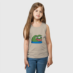 Майка детская хлопок Pepe happy Пепе хеппи, цвет: миндальный — фото 2