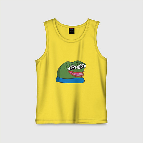 Детская майка Pepe happy Пепе хеппи / Желтый – фото 1