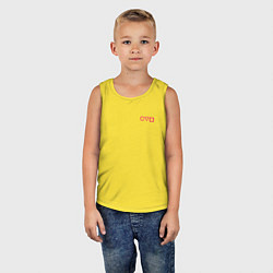 Майка детская хлопок Игра в кальмара 2021, цвет: желтый — фото 2