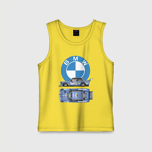 Детская майка BMW Motorsport Retro, Germany / Желтый – фото 1