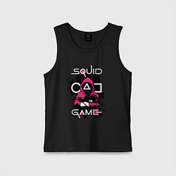 Майка детская хлопок Squid gameguard-killer, цвет: черный