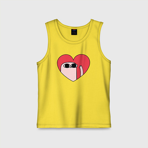Детская майка Ketnipz сердце / Желтый – фото 1