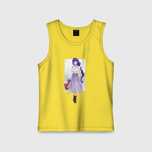 Детская майка Весенняя Райден и лисичка Яй / Желтый – фото 1