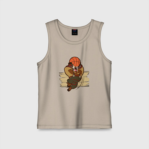 Детская майка Рейгор Каменное Копыто / Миндальный – фото 1