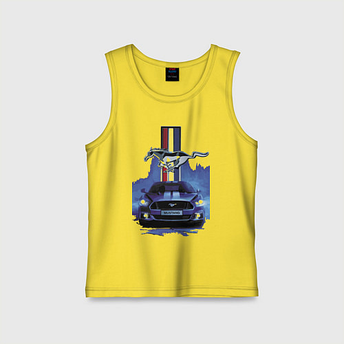 Детская майка Mustang - лучший среди равных! / Желтый – фото 1